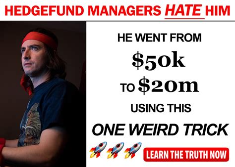 Learn how to make millions working from home with this one weird trick