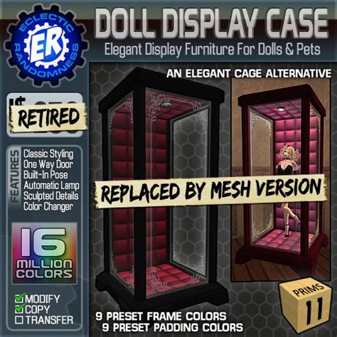 Second Life Marketplace Er Doll Display Case Retired