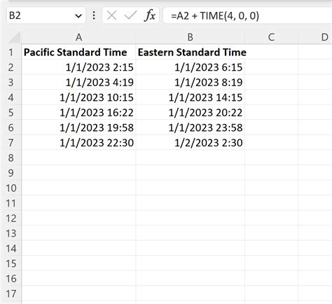 Convert Between Time Zones In Excel