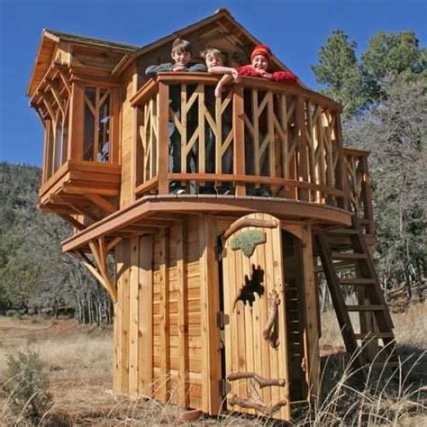 Stand Alone Treehouse Tree Houses Pinterest Tree Houses Playhouses And Treehouse