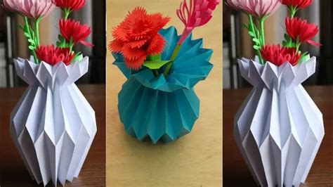 Cara Membuat Pot Bunga Dari Kertas Youtube