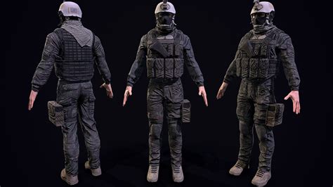 Us Soldier 3d Asset Cgtrader Military Art Military Fashion Military