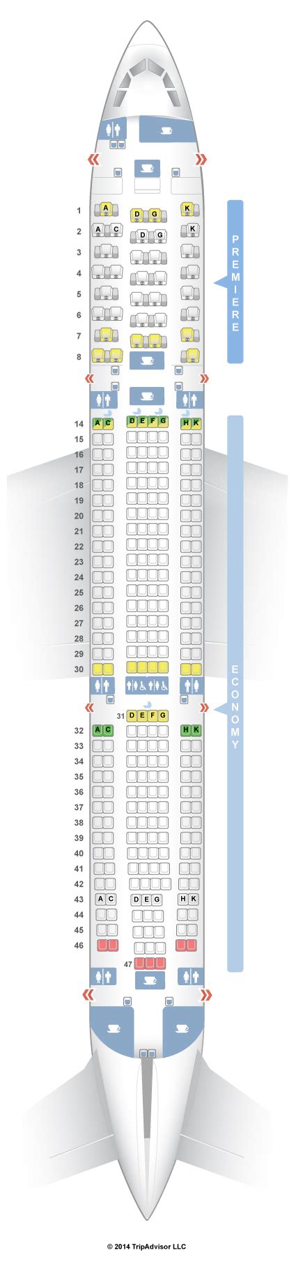 Seatguru Seat Map Jet Airways Airbus A330 300 333