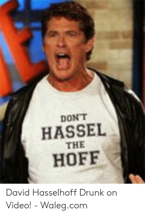 Dont Hassel The Hoff David Hasselhoff Drunk On Video Walegcom