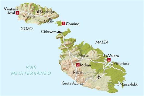 Map Of Malta Airports Airports Location And International Airports Of