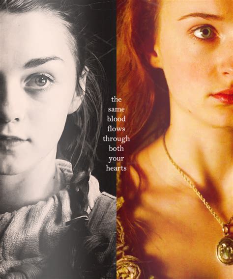 Sansa And Arya Stark Game Of Thrones Fan Art 30402569 Fanpop