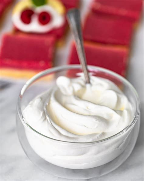 Thick cream and clotted cream don't need whipping, they have a different decorating: Stabilized Whipped Cream (Homemade Cool Whip) - Cravings ...