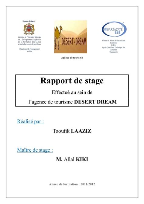 Exemple Dun Rapport De Stage 3eme Images And Photos Finder
