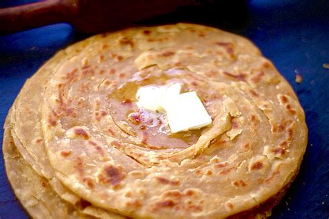 Paratha How To Make Plain Whole Wheat Flaky Lachha Paratha Rookie