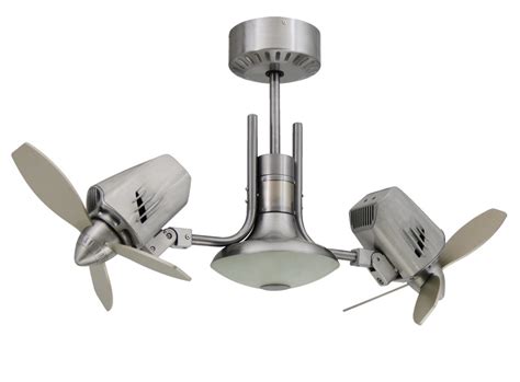 Experience new premium ceiling fan biomechanically designed blades for quieter operation dual wings for natural airflow Mustang II Double Oscillating Ceiling Fan
