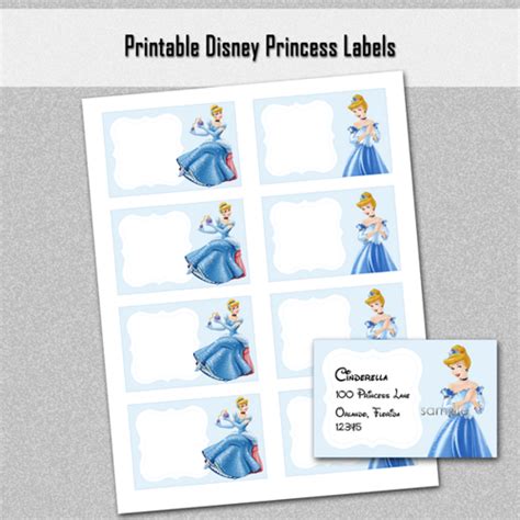 Free Printable Disney Princess Labels Printable Templates
