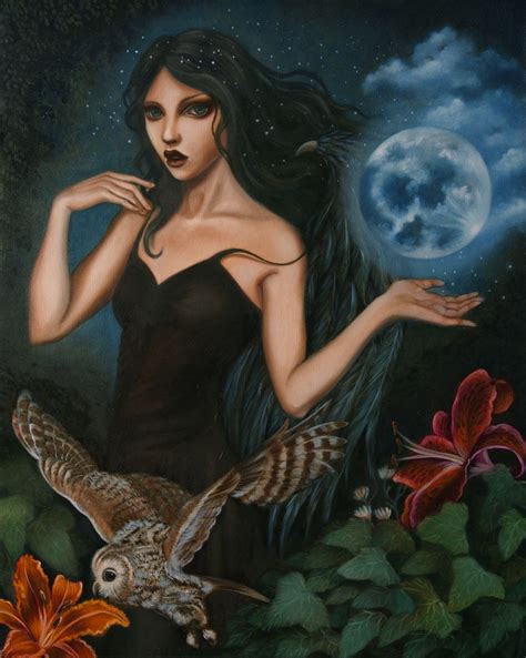 NYX GODDESS OF NIGHT BY CARLA SECCO Greek Mythology Art Goddess Art