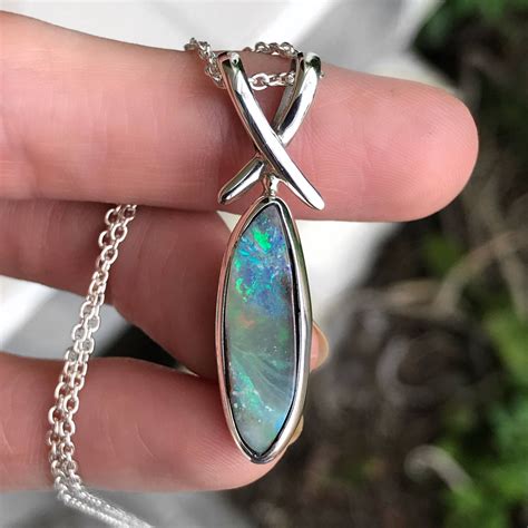 Australian Boulder Opal Necklace By Signatureopal On Etsy Australian