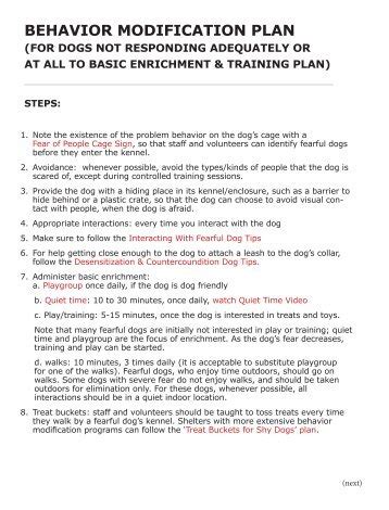 Although time may be a factor, running a poor program will only waste your team's time. Match-Up II Manual - Center for Shelter Dogs