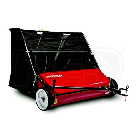 Craftsman Inch Cubic Foot High Speed Tow Behind Lawn Sweeper