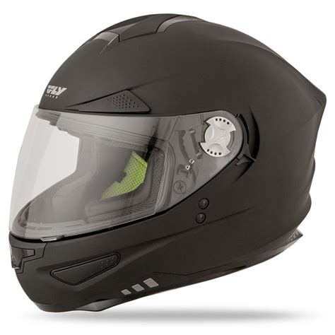 Dp Fly Racing Luxx Solid Mens Motorcycle Helmets Helmet Black