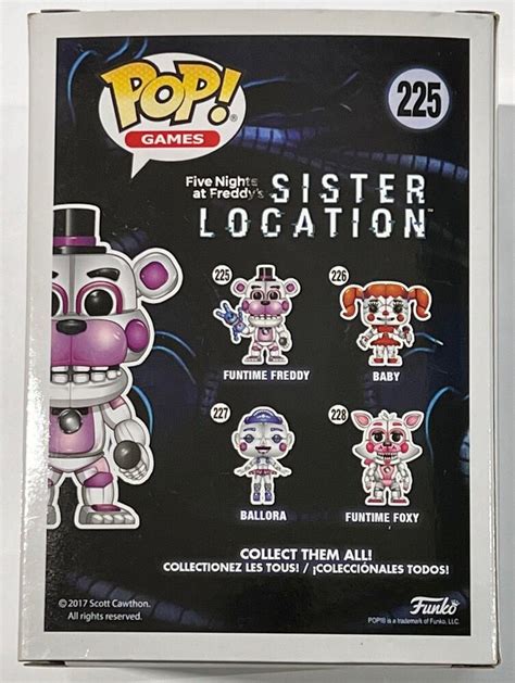 Funko Pop Five Nights At Freddys Sister Location Funtime Freddy Chase