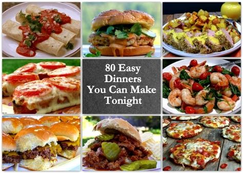 80 Easy Dinners You Can Make Tonight Noble Pig