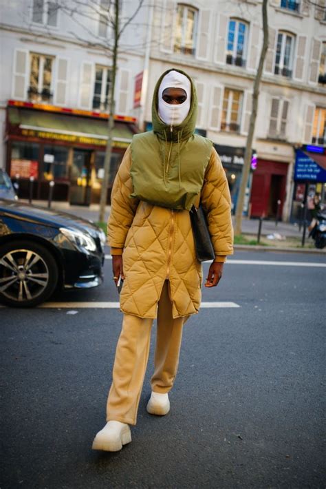 Balaclava Trend At Paris Mens Fashion Week Fall 2022 Street Style