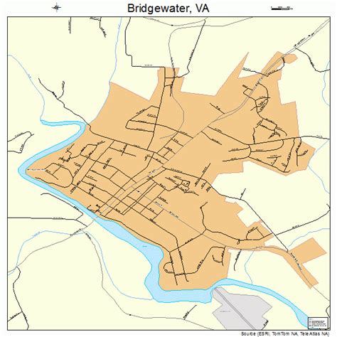Bridgewater Virginia Street Map 5109656