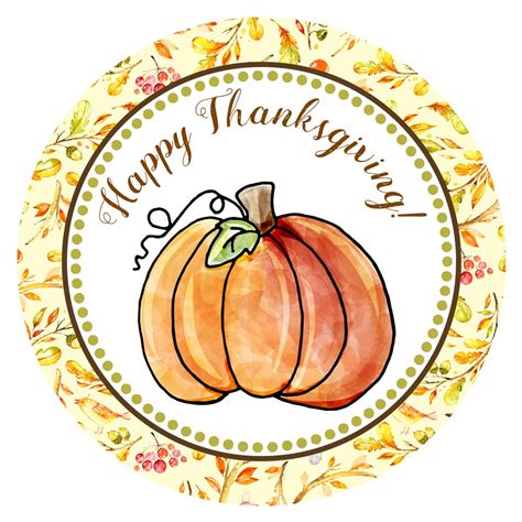 Thanksgiving Pumpkin Stickers For Fall Autumn Season Set Of 30