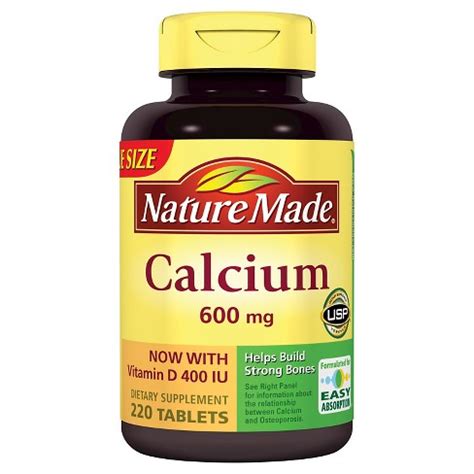 Oscap now contains more calcium, magnesium, and vitamin d per capsule than the previous formula. Nature Made Calcium Dietary Supplement Tablets - 220ct ...
