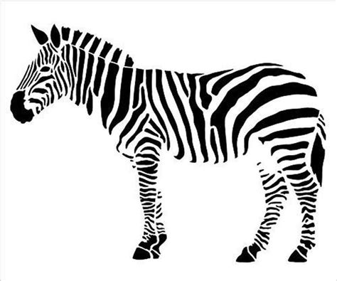 Zebra Stencil By Studior12 Zoo Animals Diy Creativity Fun Etsy In