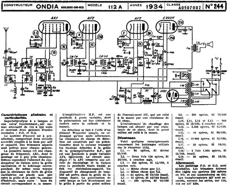 Ondia 112a Radio 1934 Sch Service Manual Download Schematics Eeprom