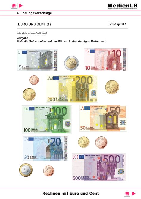 Runden und umwandlungsbeispiele euro und cent. Euro Und Cent Umwandeln, Dezimalzahlen, Arbeitsblatt ...