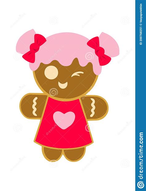 Gingerbread Girl Find The Differences Picture Puzzle And Coloring Page Cartoon Vector