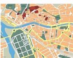 Girona Vector map. Eps Illustrator Map | Vector World Maps