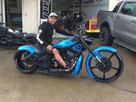 Wow Harley Davidson V Rod Australia Blue By Dgd Custom