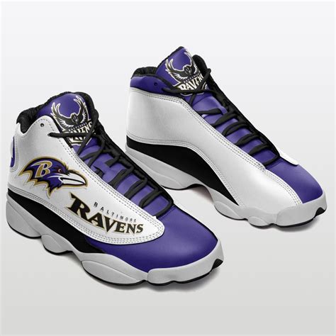 Nfl Baltimore Ravens Limited Edition Mens And Womens Jd 13 Sneakers