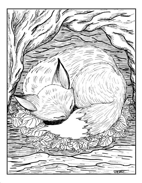 Get This Fox Coloring Pages For Adults Sad3x