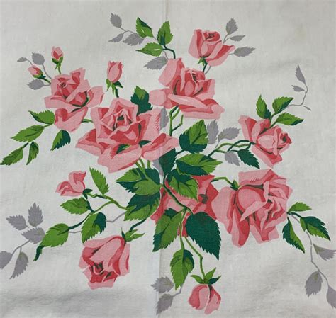 Dark Pink Pink White Vintage Prints Vintage Items Vintage