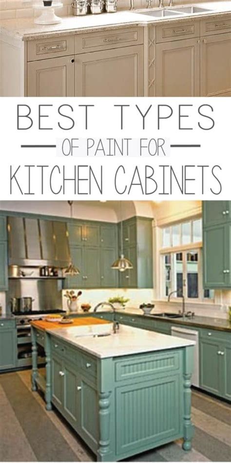 Painting cabinet doors (and similar large areas) may go faster if you use a foam or microfiber paint roller instead of a brush. Types of Paint Best For Painting Kitchen Cabinets - Painted Furniture Ideas