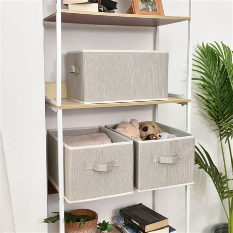 Fabric Storage Boxes With Handles Foldable Storage Baskets And Bins