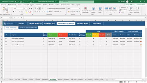 Planilha De Gerenciamento De Projetos Academia Do Consultor