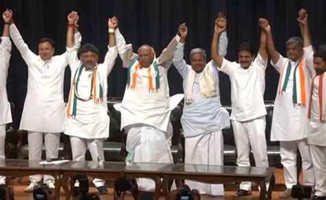 karnataka election results 2023 highlights congress s show of strength after big karnataka win