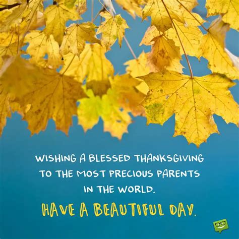 42 Grateful Thanksgiving Day Messages For Parents