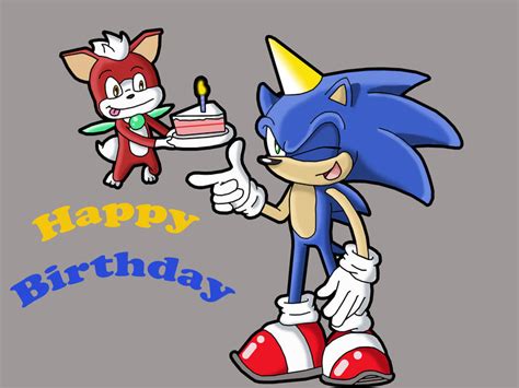 Happy Birthday Sonic By Xrubimalonex On Deviantart