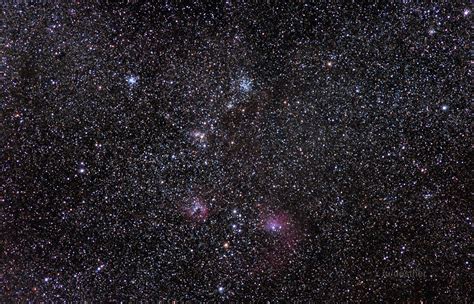 Starfish Cluster Flaming Star Nebula And M36 In Auriga R