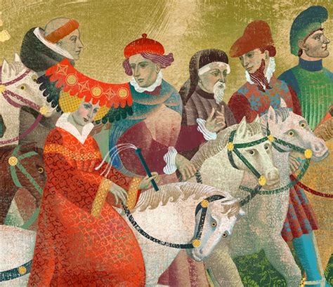 Pilgrims The Canterbury Tales By G Chaucer Book On Behance