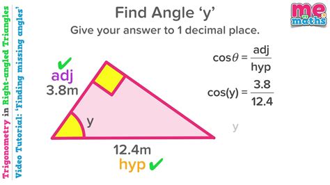 Finding Angles Trigonometry In Right Angled Triangles Tutorial