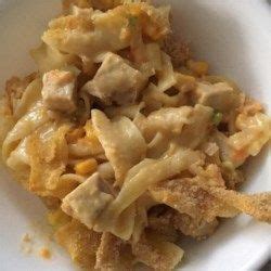 Add the cans of soup, corn, and cheese to a large bowl and stir to combine. Yummy Pork Noodle Casserole | Recipe | Pork loin recipes ...