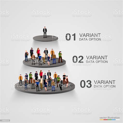 People On A Pedestal In The Hierarchy Stock Illustration Download