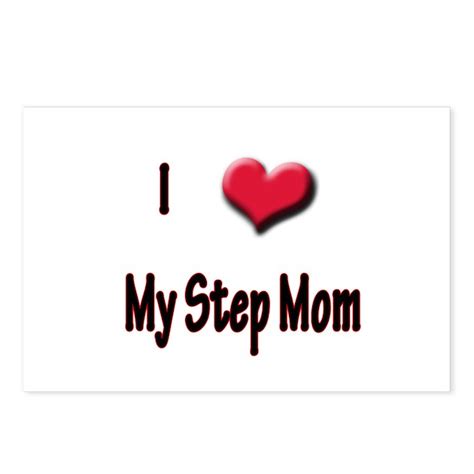 I Love Heart My Step Mom Postcards Package Of 8 By 2heartbeats