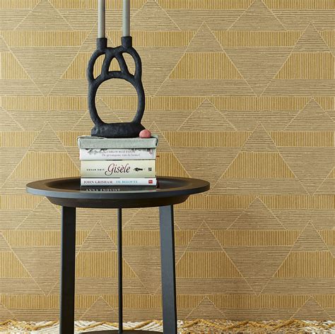 Triangle Lines By Eijffinger Yellow Wallpaper Wallpaper Direct