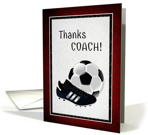 Thank You Coach Soccer Card 1287580