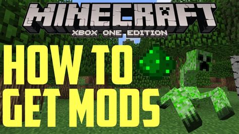 How To Get Mods On Minecraft Xbox One Youtube